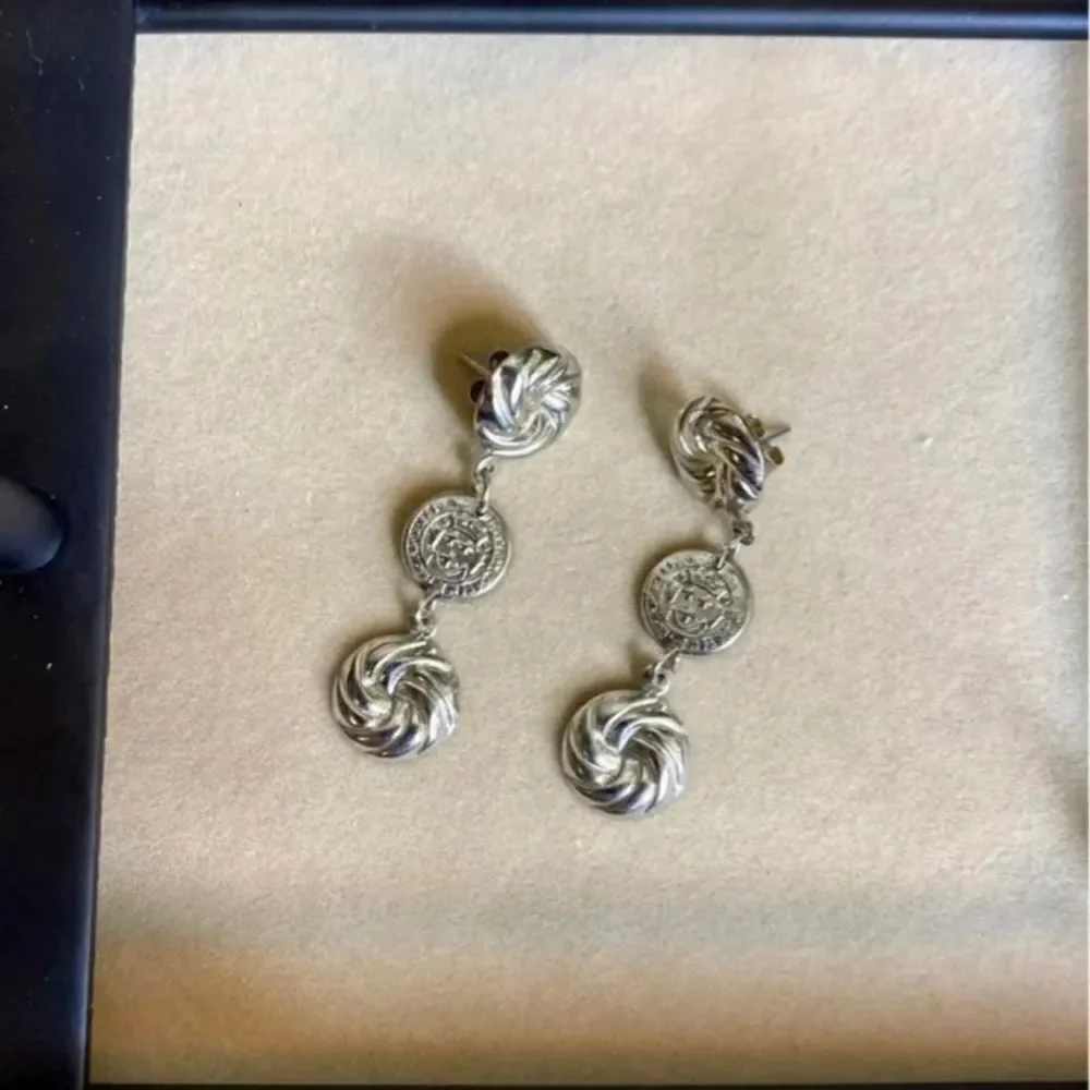 Retro Dangly Coin‎ Earrings